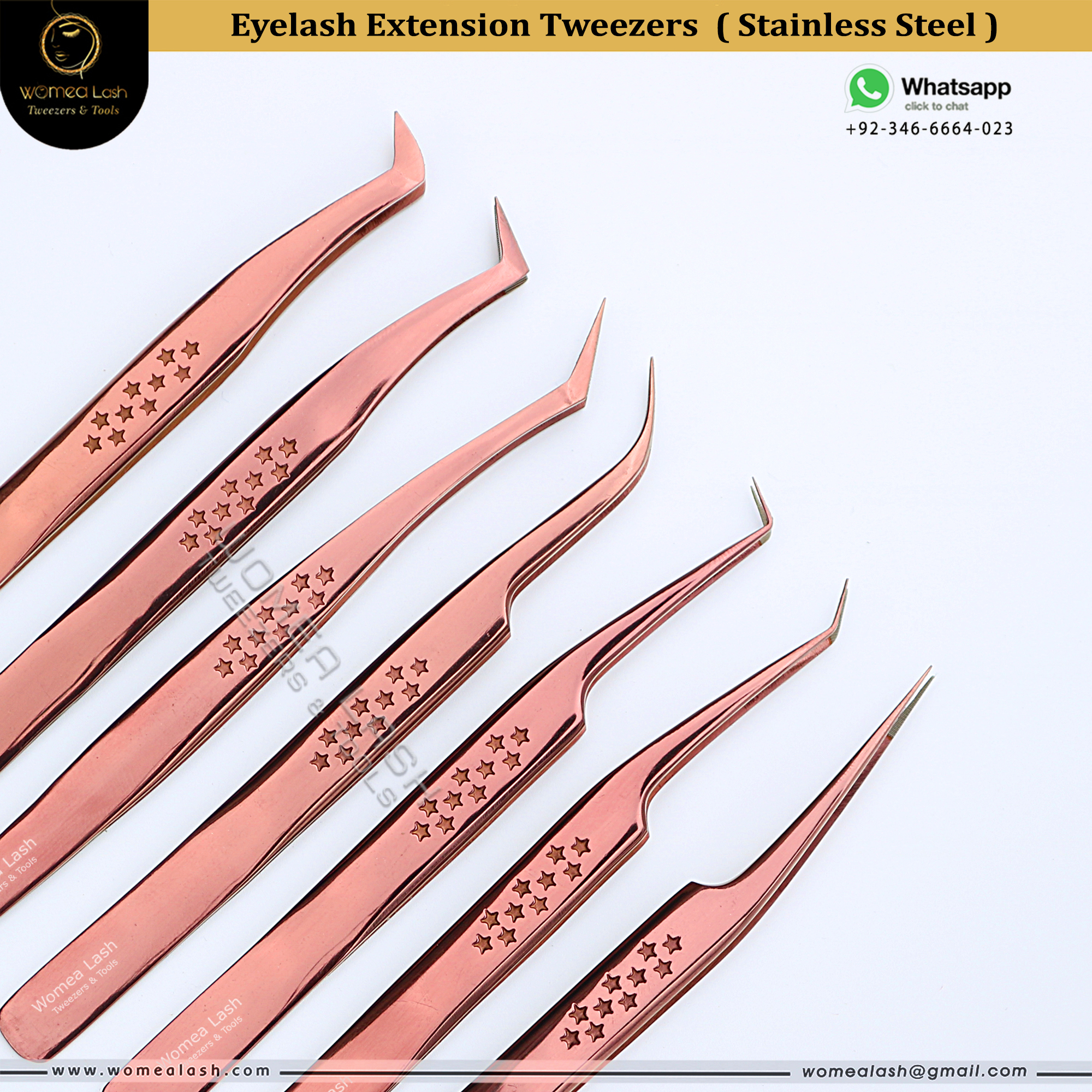 Eyelashes Extension Tweezers