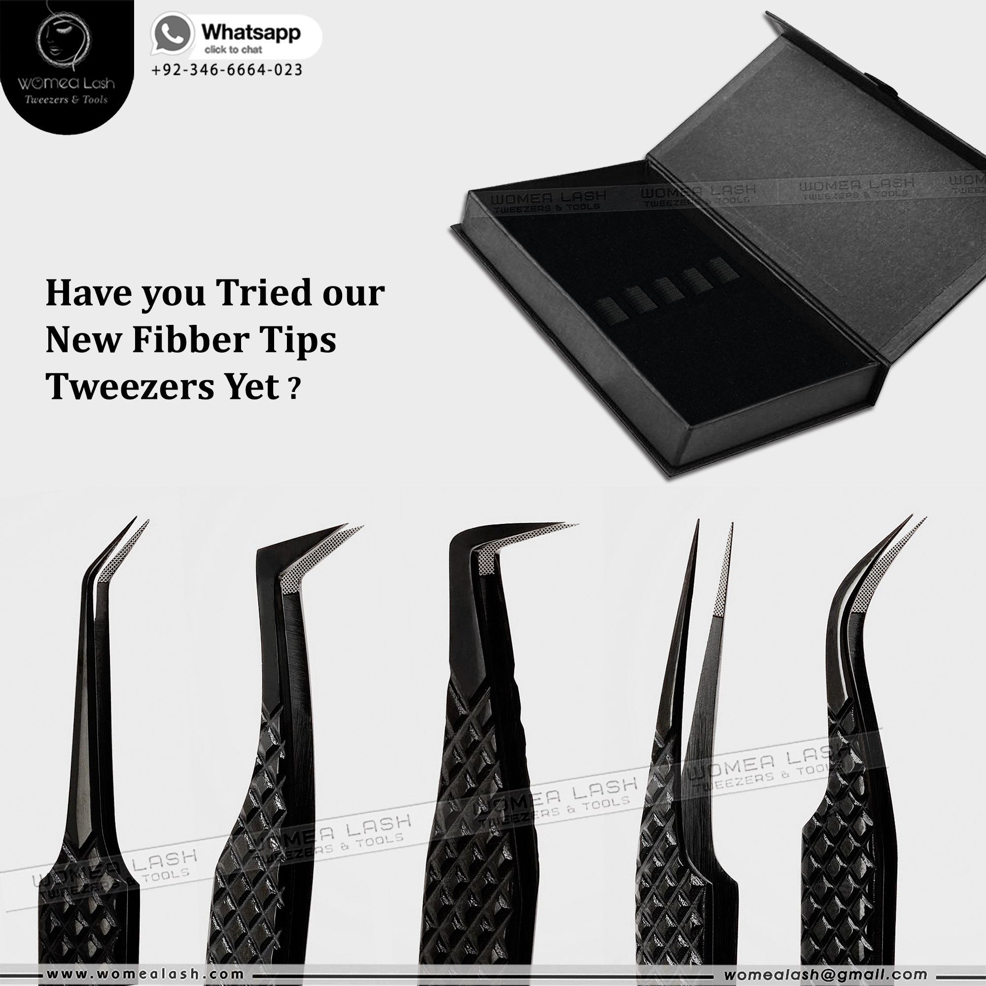 Custom Have you Tried our New Fibber Tips Tweezers Yet ??