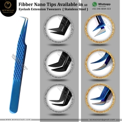Fibber / Nano Tips Available in All Type of Eyelashes Tweezers