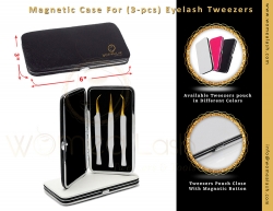 Empty Magnetic Cases for Eyelash Tweezers