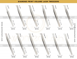 Diamond Print Volume Lash Tweezers