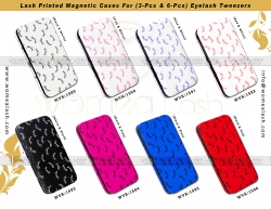 Lash Printed Magnetic Case For (3-Pcs & 6-Pcs) Eyelash Tweezers
