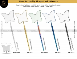 New Butterfly Shape Eyelash Mirrors