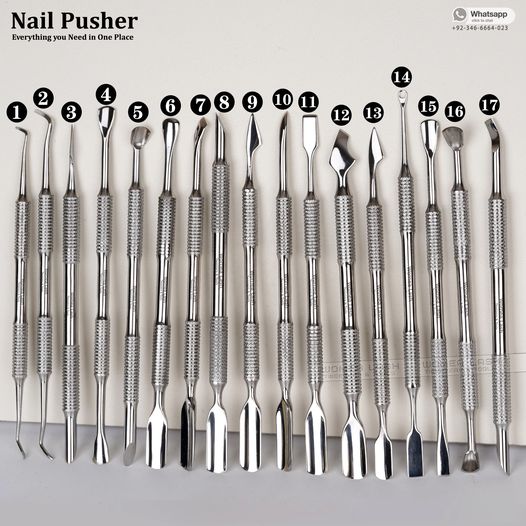 Custom Professional Cuticle Pushers Tools for Nail Care Treatment.  Custom Selling Nail Tools 30% OFF Now on SALE.