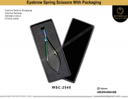 Eyebrow Spring Scissors With Packaging