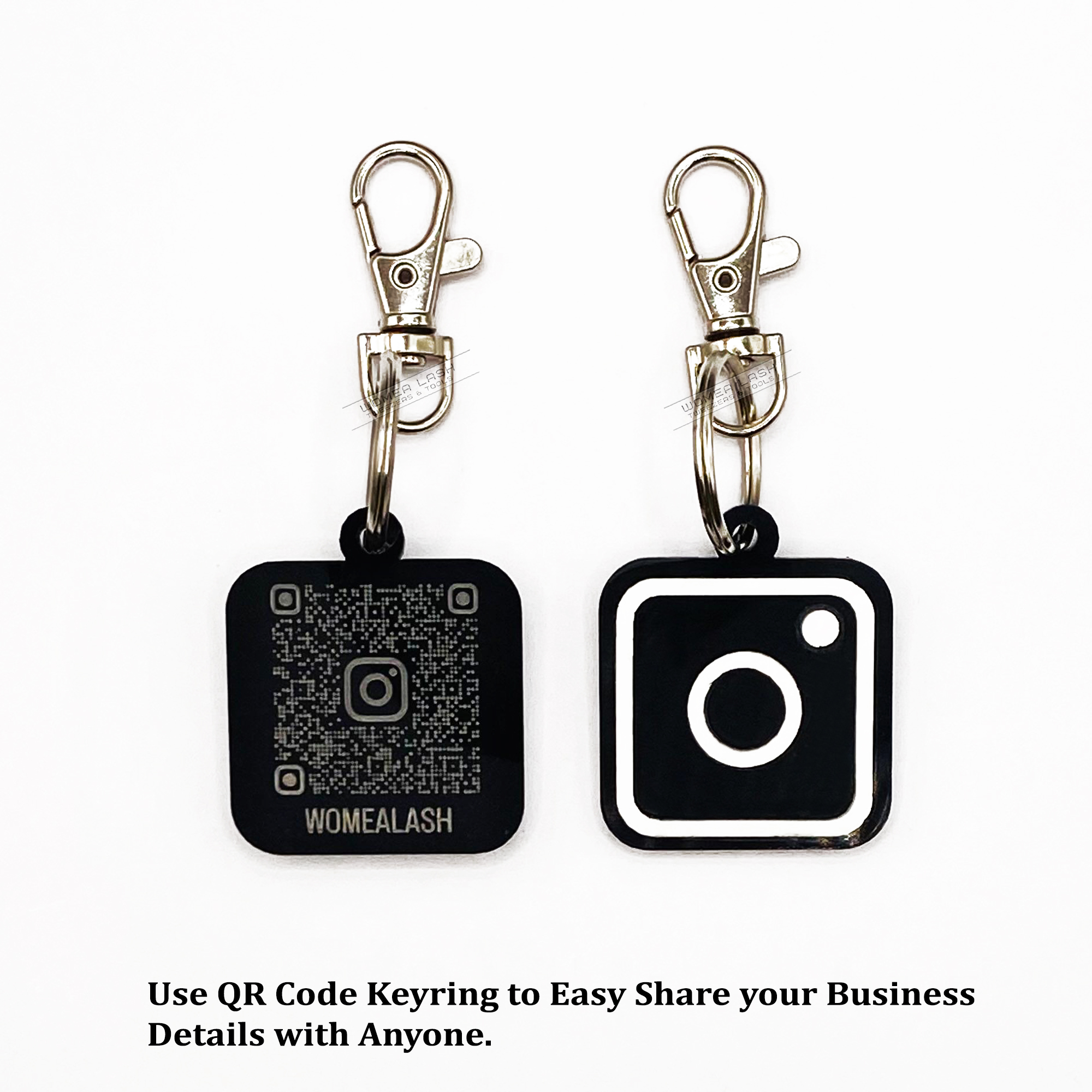 Use Instagram QR Code Keyring to Easy Share your Business