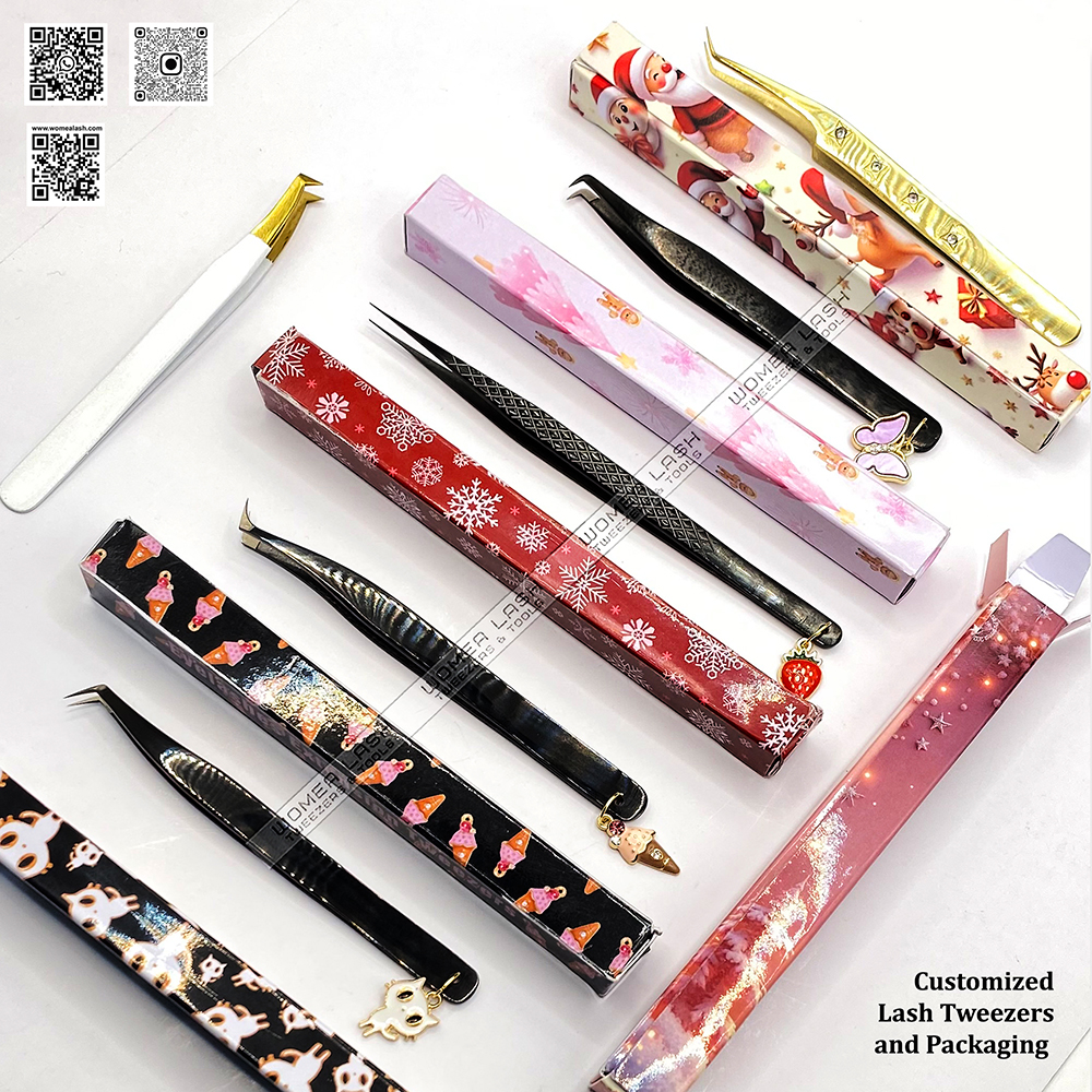 Customized Lash Tweezers & Packaging.