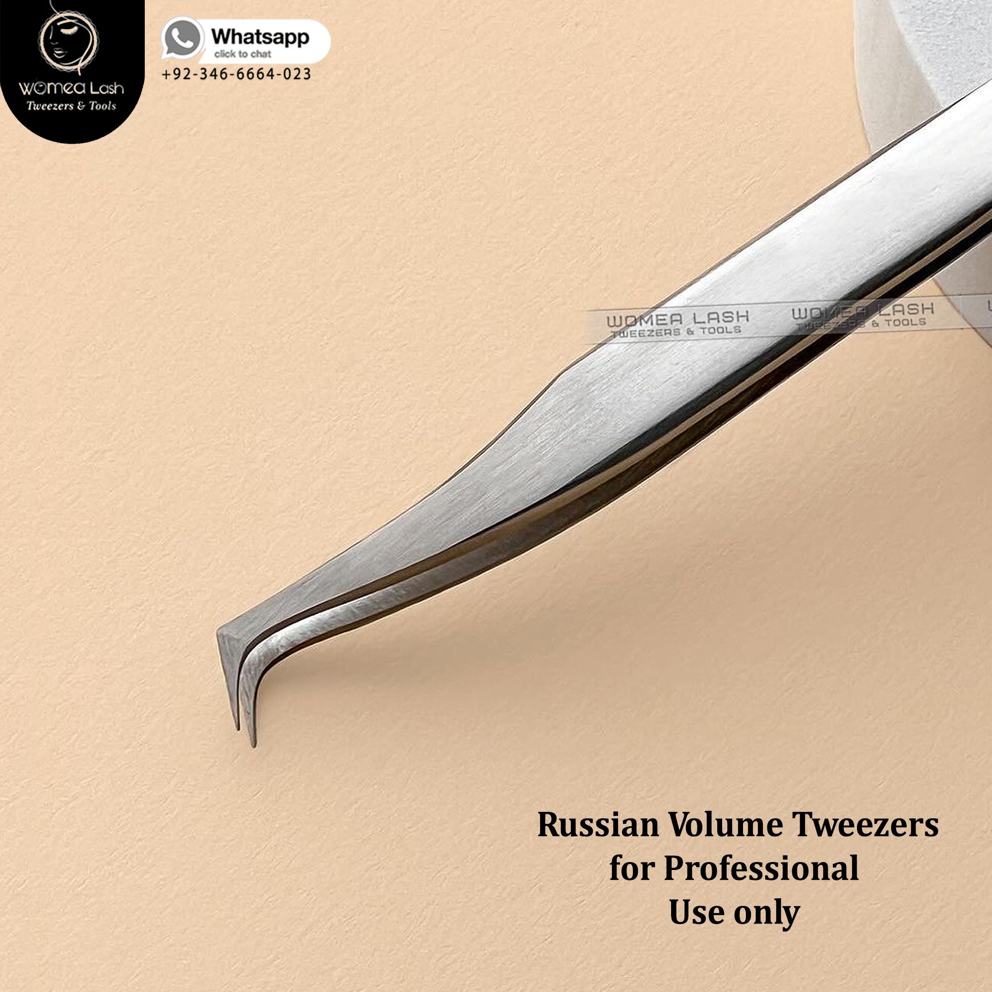 Short Tips New Russian Volume Tweezers by Womea Lash Company Pakistan.